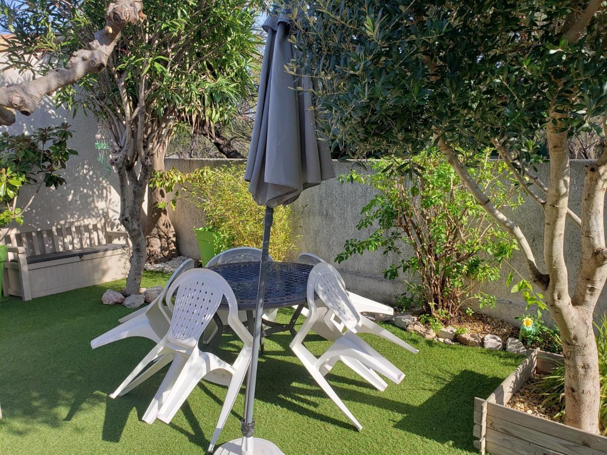 Reve Bleu, Maison T3 Frontignan Plage Avec Jardin, Mer A 250M, Clim & Parking Exterior photo